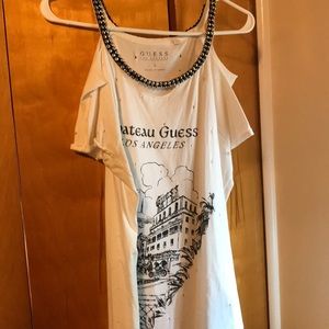 Guess cut sleeve Tee